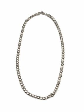 Curb Silver Chain Necklace✨